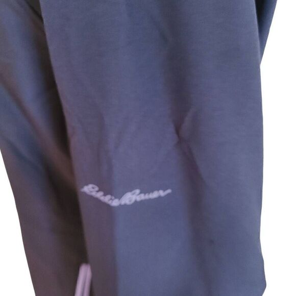 Eddie Bauer Womens Fleece Lined Zip Up Soft Shell Jacket Navy Blue Black Medium - Picture 7 of 12